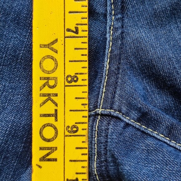 Kenneth Cole boot cut jeans women's size 26 ink blue mid-rise - Picture 15 of 16